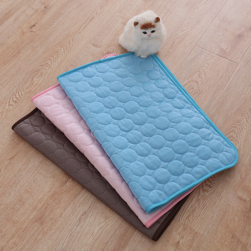 Ice Silk Cooling Pad for Pets; Summer Cooling Pad for Cats and Dogs; Pet Ice Silk Cooling Mat ; ool Comfort Pet Pad for Hot Summer Days