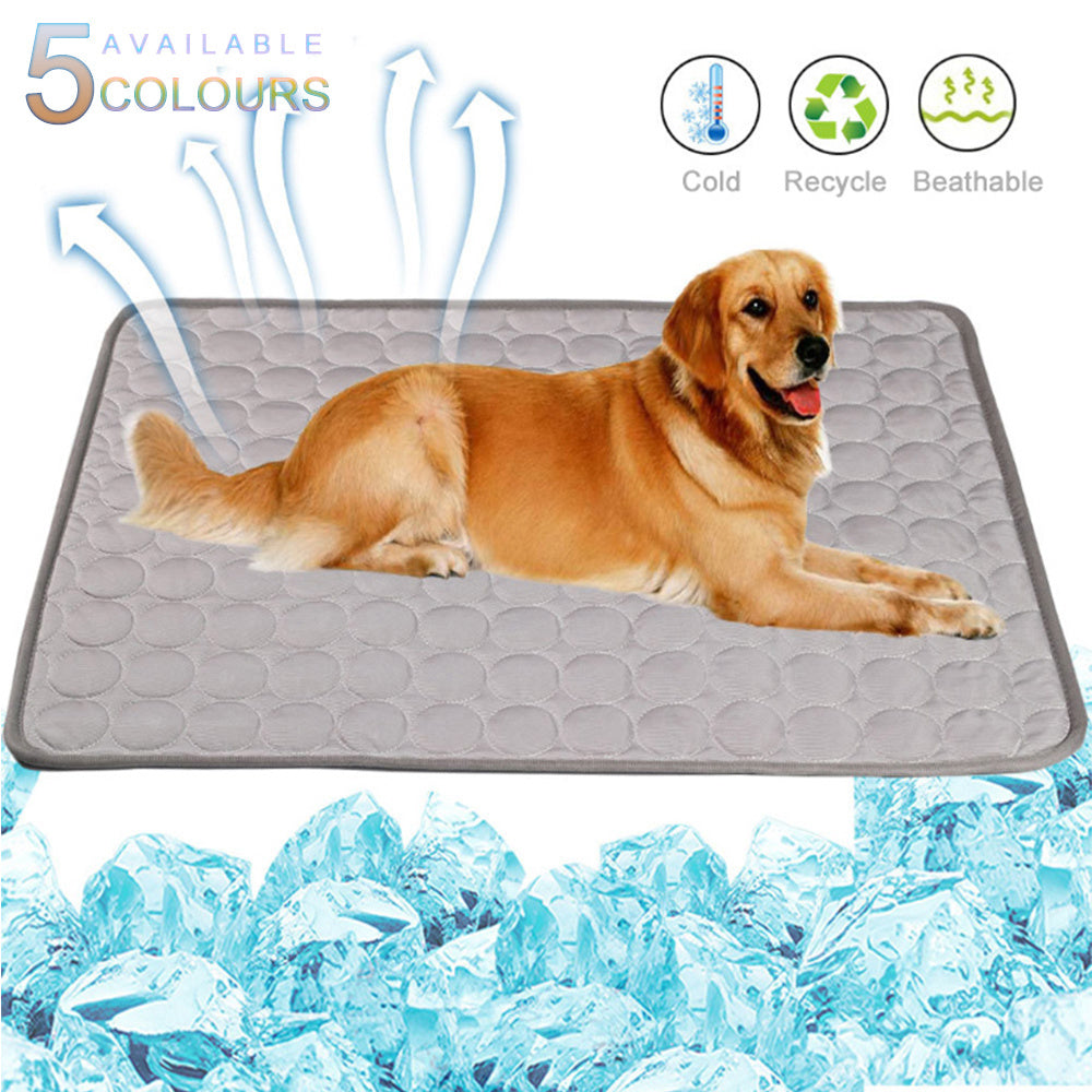 Ice Silk Cooling Pad for Pets; Summer Cooling Pad for Cats and Dogs; Pet Ice Silk Cooling Mat ; ool Comfort Pet Pad for Hot Summer Days