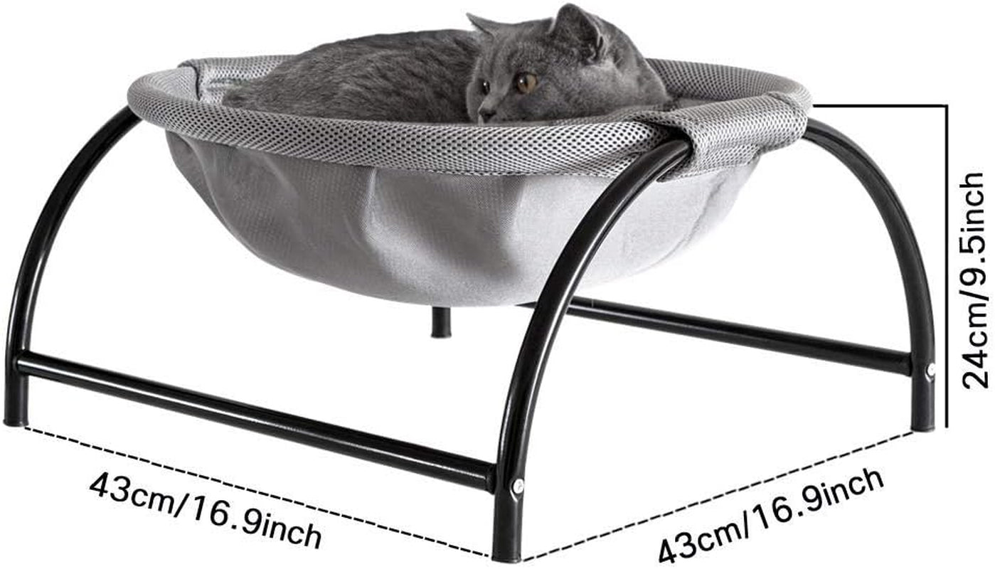 Free-Standing Cat Hammock Bed - Stable & Breathable Pet Sleeping Bed for Indoor &Aoutdoor