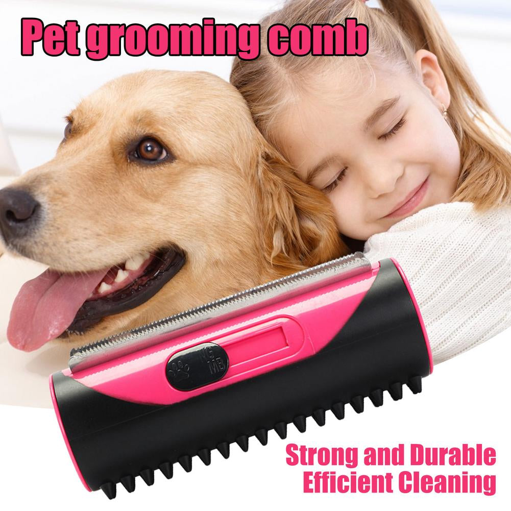 Pet Hair Remover Dog Brush Cat Brush Cleaning Brush Cats Hair Sofa Carpet Cleaner Brush Pet Rolling Comb Smooth Groomer for Dog Pet Hair Removal; Pet Hair Brush;  Grooming Dogs & Cats; Pet Hair Grooming Brush