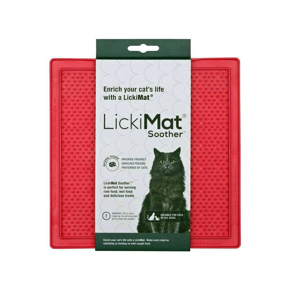 Mat for Pets; Lickimat Soother for Dogs & Cats; Slow Feeder for Pets; Treat and Calm Mat