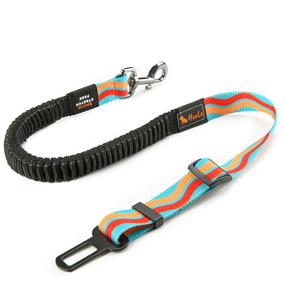 Elastic Pet Dog Car Seat Belt - Adjustable Safety Strap