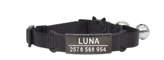 Cat Collar & ID Tag; Anti-Lost Pet Accessory; Anti-Lost Cat Accessories; Safety Bell & ID Tag