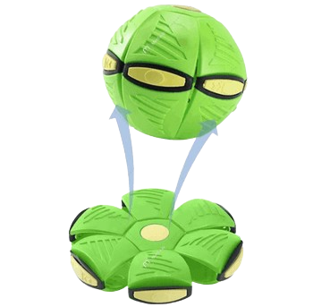 Futuristic Saucer Ball Dog Toy for Outdoor Play