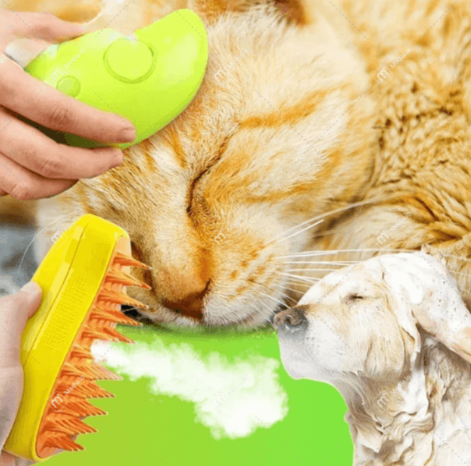 Steamy Pet Massage Comb with Water Spray