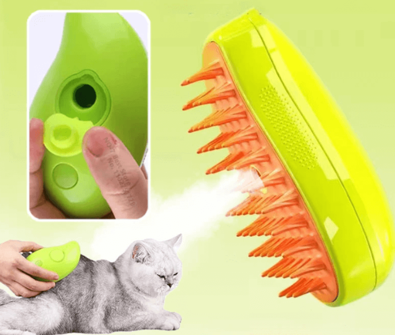 Steamy Pet Massage Comb with Water Spray