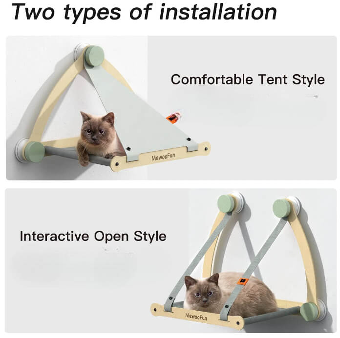 Soft Shelf Cat Hammock for Sunny Window Mount