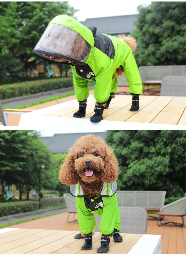 Waterproof Dog Raincoat: Pet Jumpsuit for Rainy Days