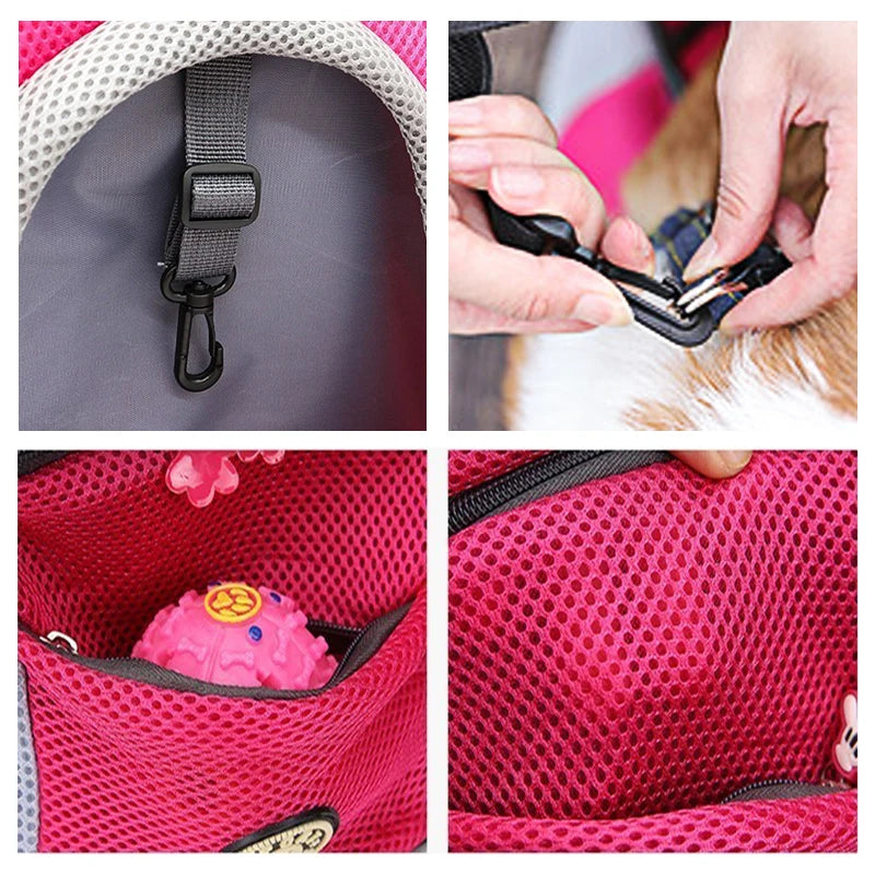 Double Shoulder Pet Dog Carrier Backpack