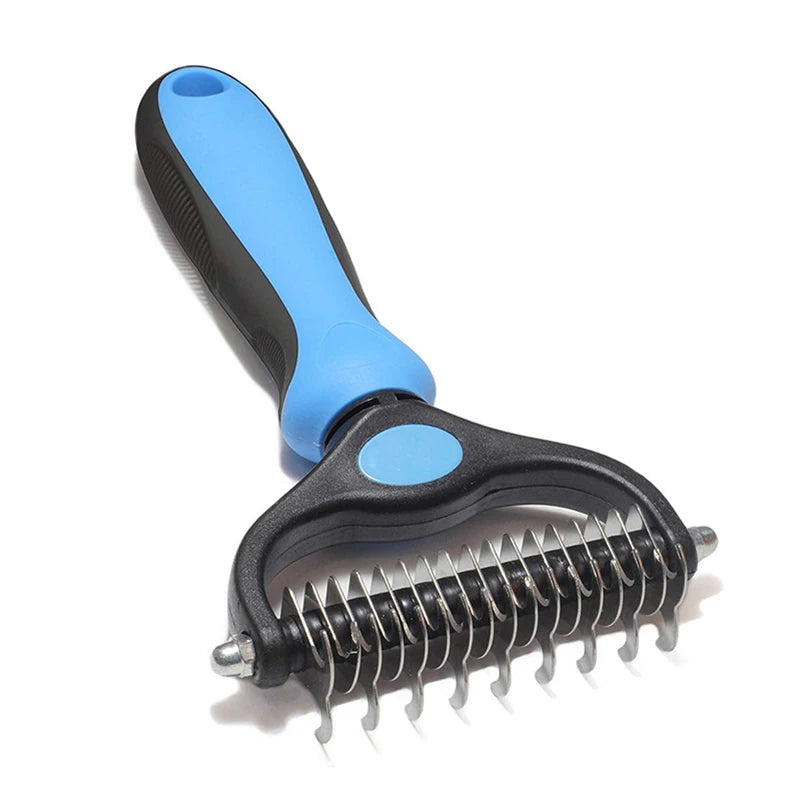 Pet Hair Remover and Fur Knot Cutter Brush