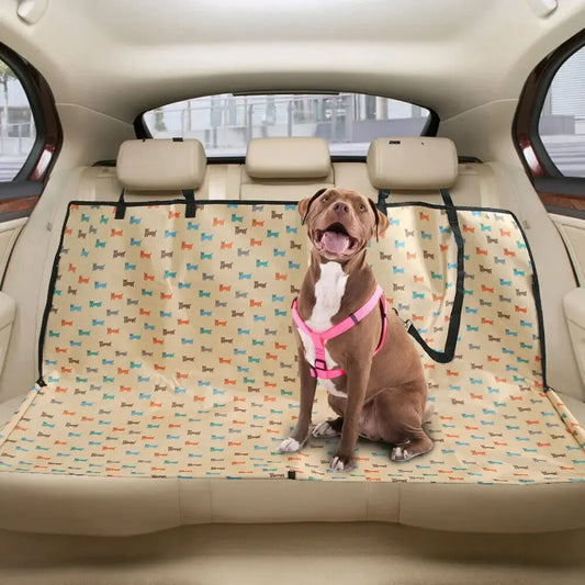 Printed Dog Car Seat Cover; Waterproof Pet Car Seat Protector; Pet Car Seat Cover Waterproof; Printed Waterproof Car Seat Cover; Dog Car Seat Protector Print Design;