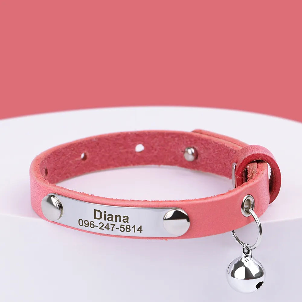 Cat Collar Anti-Lost;  Pet Anti-Lost; Custom Cat Collar; Customized Collar Pets for Safety