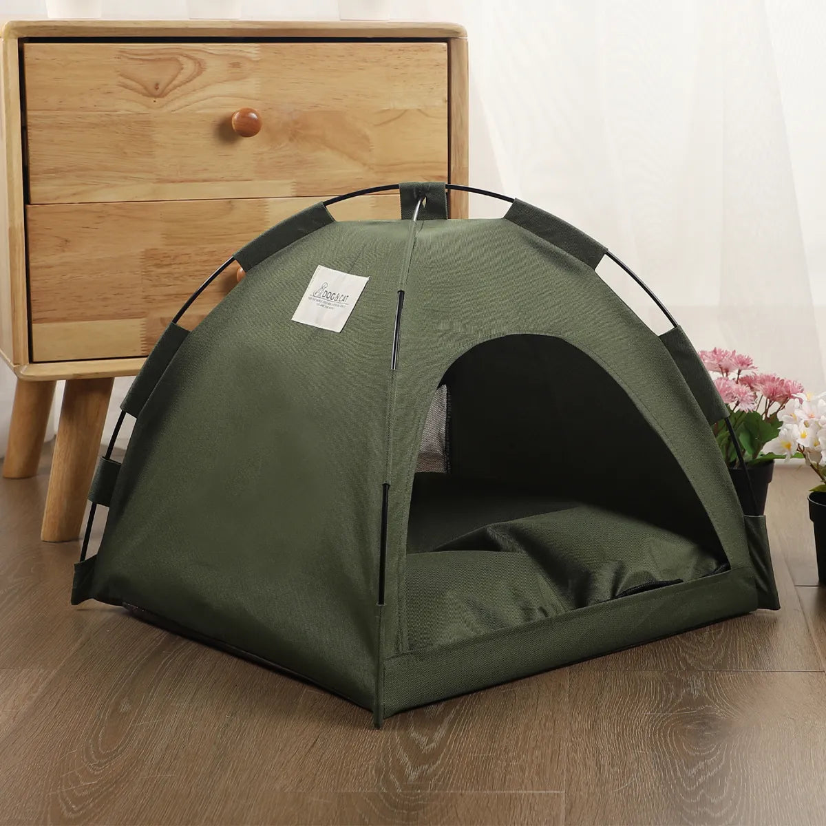 Warm Pet Tent Bed with Cushions