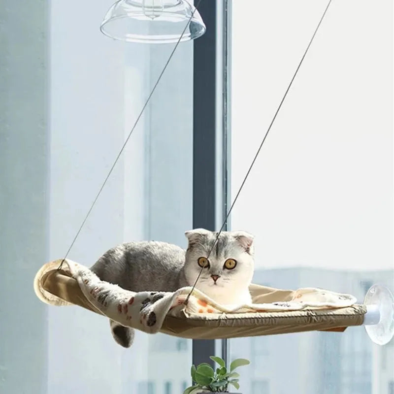 Hanging Cat Bed Pet Cat Hammock Aerial Cats Bed House Kitten Climbing Frame Sunny Window Seat Nest Bearing 20kg Pet Accessories - Lara Clere