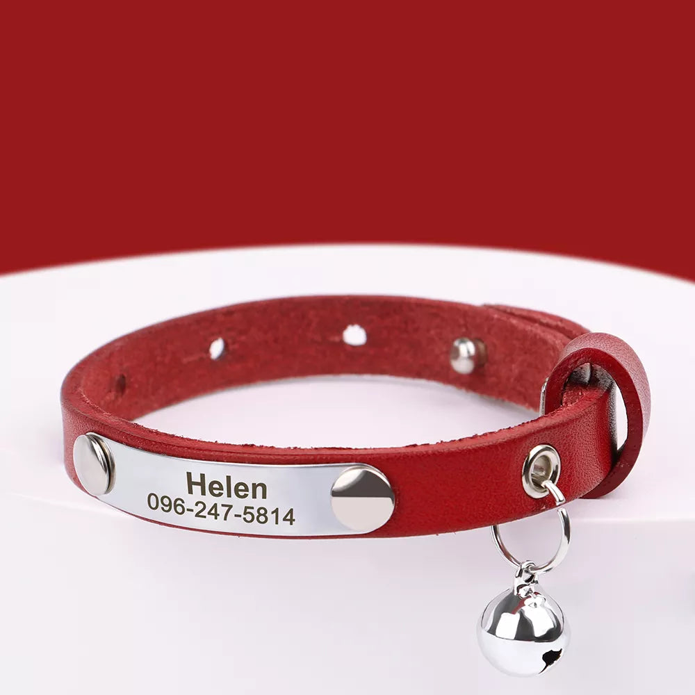 Cat Collar Anti-Lost;  Pet Anti-Lost; Custom Cat Collar; Customized Collar Pets for Safety