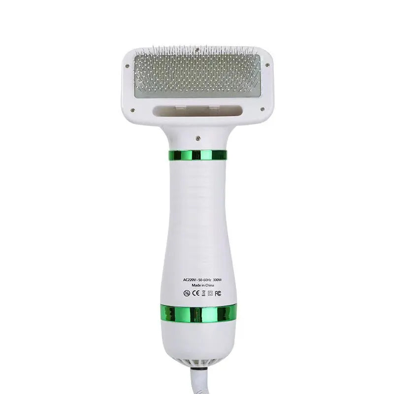 Pet Hair Dryer; Pet Hair Dryer and Grooming Brush; Professional Pet Grooming Hair Dryer with Brush; Portable Pet Hair Dryer and Slicker Brush Combo