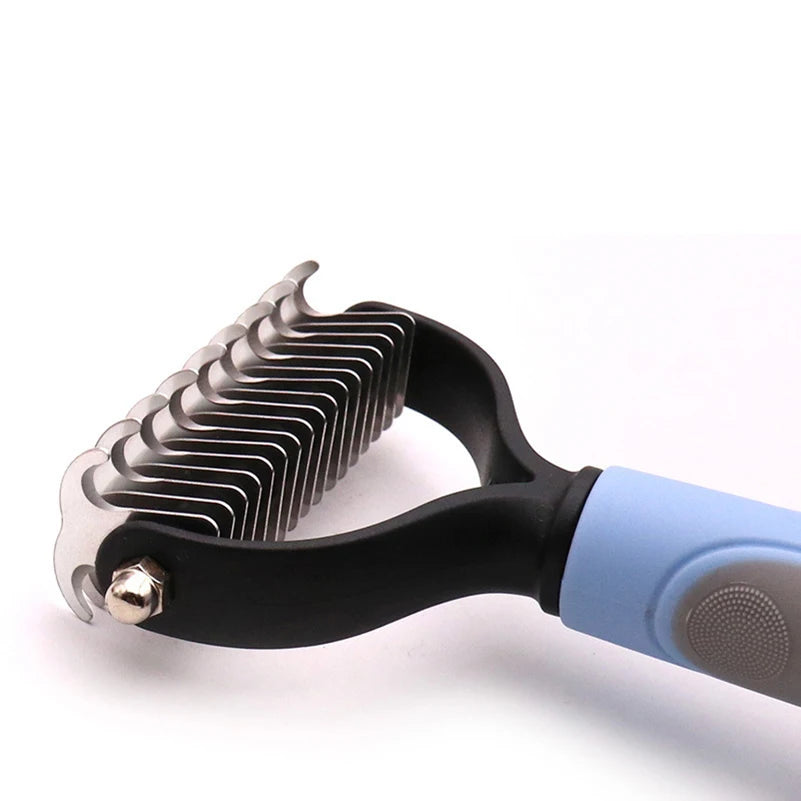 Pet Hair Remover and Fur Knot Cutter Brush