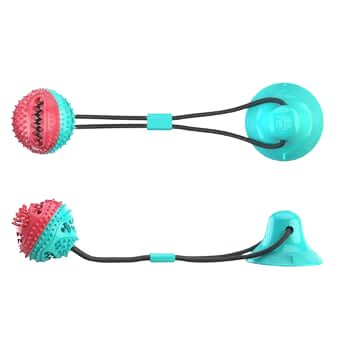 Slow Feeder Chew Toy with Suction Cup for Big Dogs