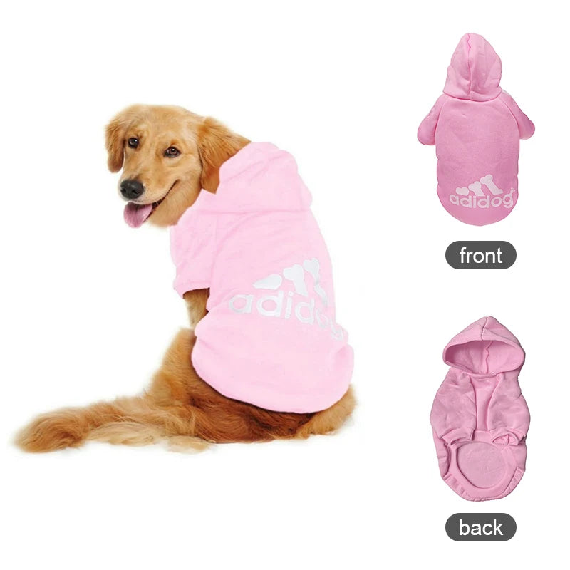 Adidog Dog Hoodies – Warm Autumn/Winter Jackets for Large Dogs & Puppies