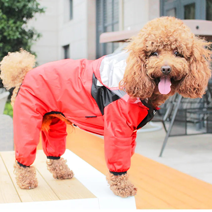 Waterproof Dog Raincoat: Pet Jumpsuit for Rainy Days