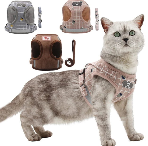 Mesh Pet Vest Harness for Cats and Small Dogs