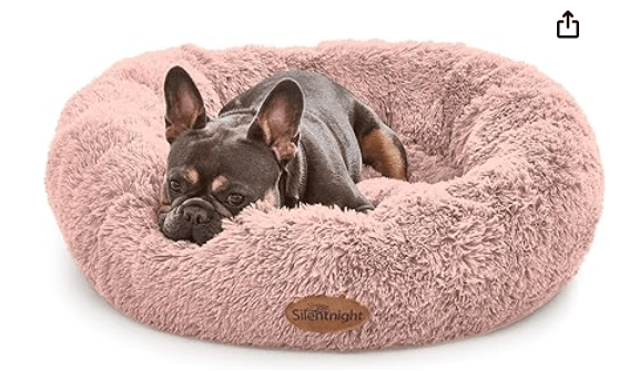 Calming Comfort: Doughnut-Shaped Pet Bed for Tranquil Rest