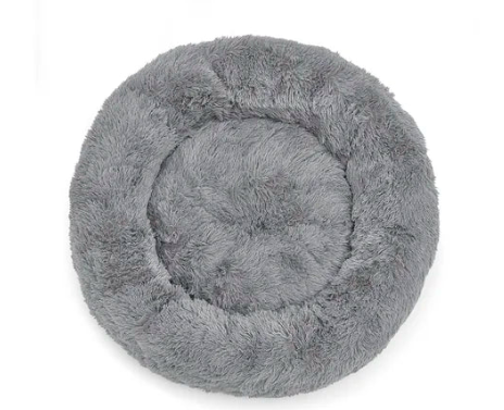 Calming Comfort: Doughnut-Shaped Pet Bed for Tranquil Rest