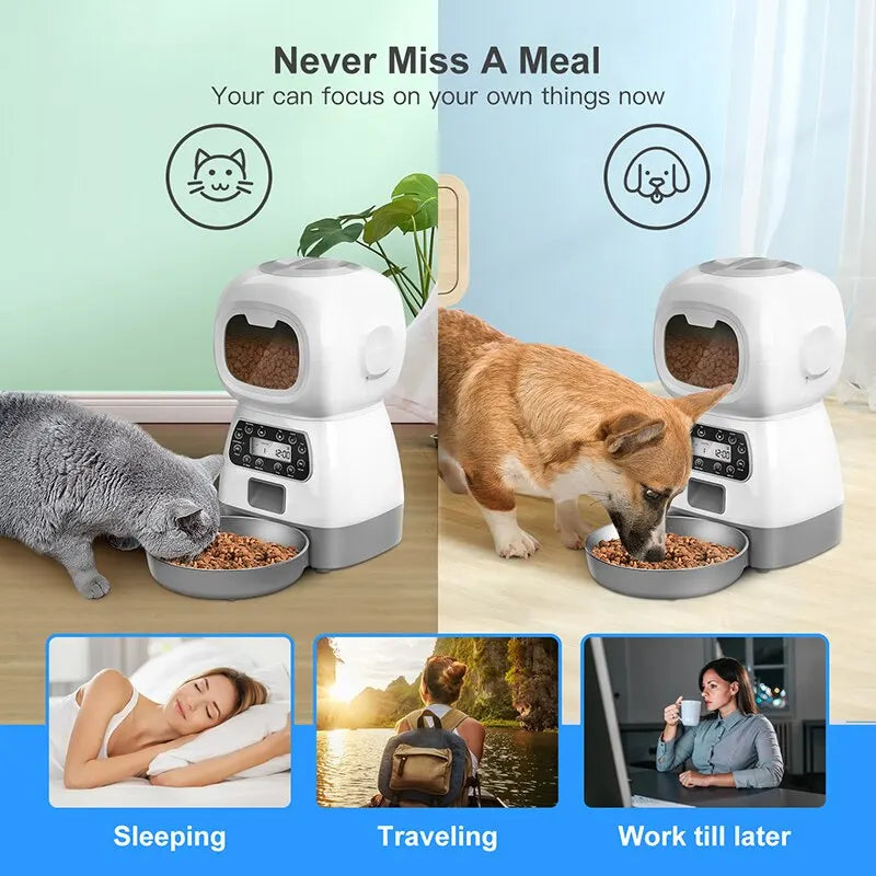 Smart Pet Feeder with Remote Control; Smart Pet Feeder; Intelligent Pet Feeder; Smart Pet Feeder