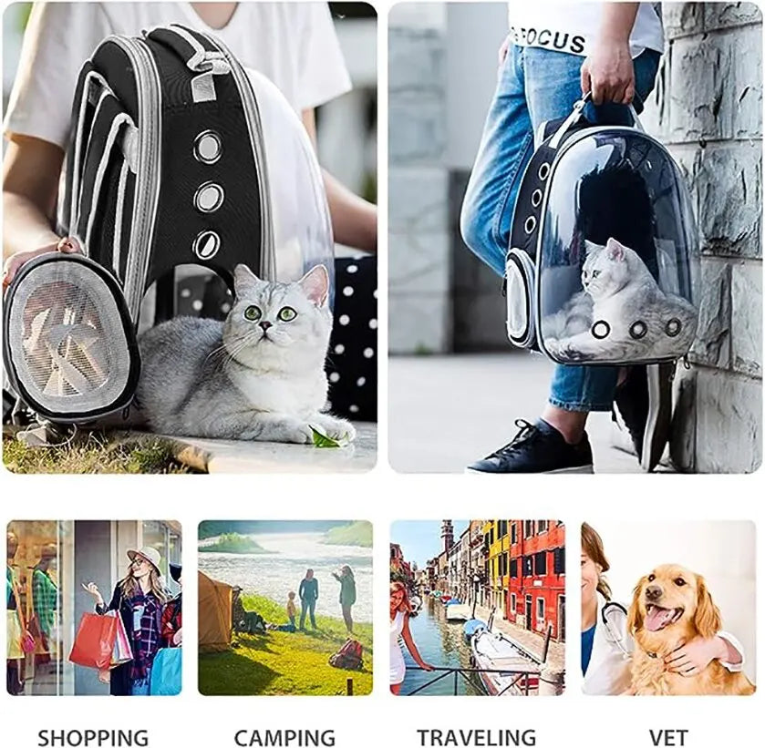 Large Transparent Pet Carrier Backpack