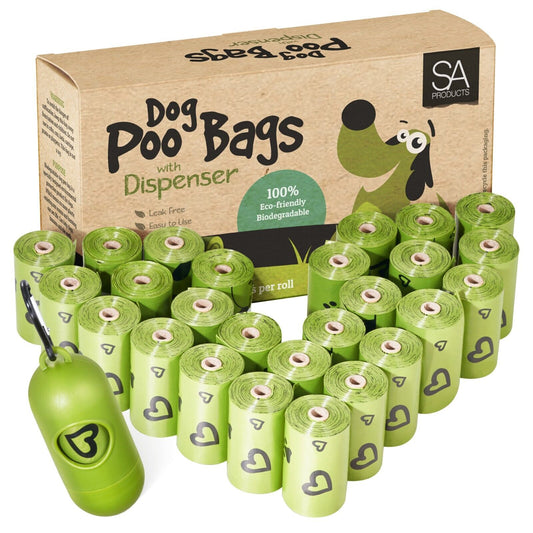 Large Dog Poo Bag Refill - 540 Bags Bulk Pack Large Dog Poop Bags; Count Large Dog Waste Bag Refill Pack; Convenient Large Dog Poo Bag Refill