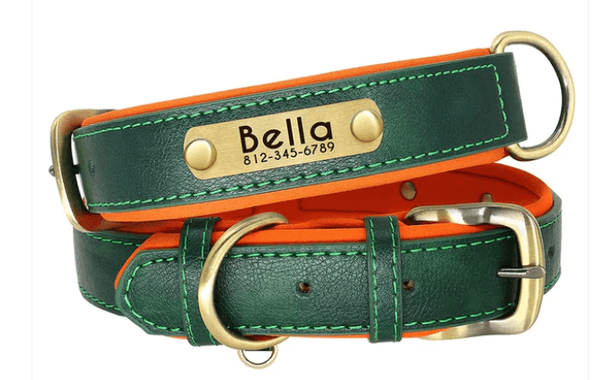 Customized Leather Dog Collar; Leather Dog Collar; Dog Collar