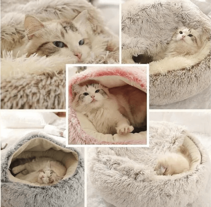 Warm 2-in-1 Pet Mattress and Nest Cave