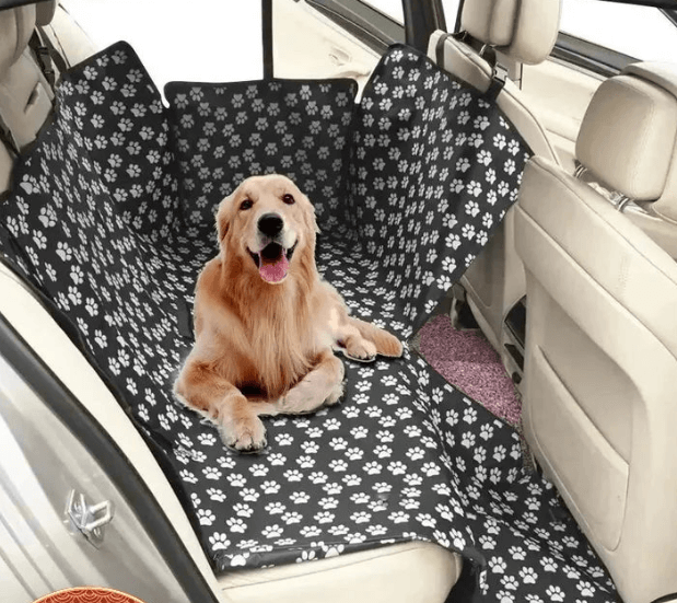 Printed Waterproof Dog Car Seat Protector; Patterned Pet Car Seat Cover for Dogs; Decorative Waterproof Dog Car Seat Cover